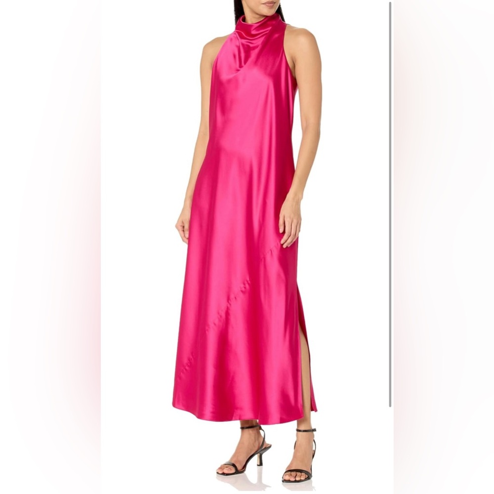 Satin Cowl neck dress